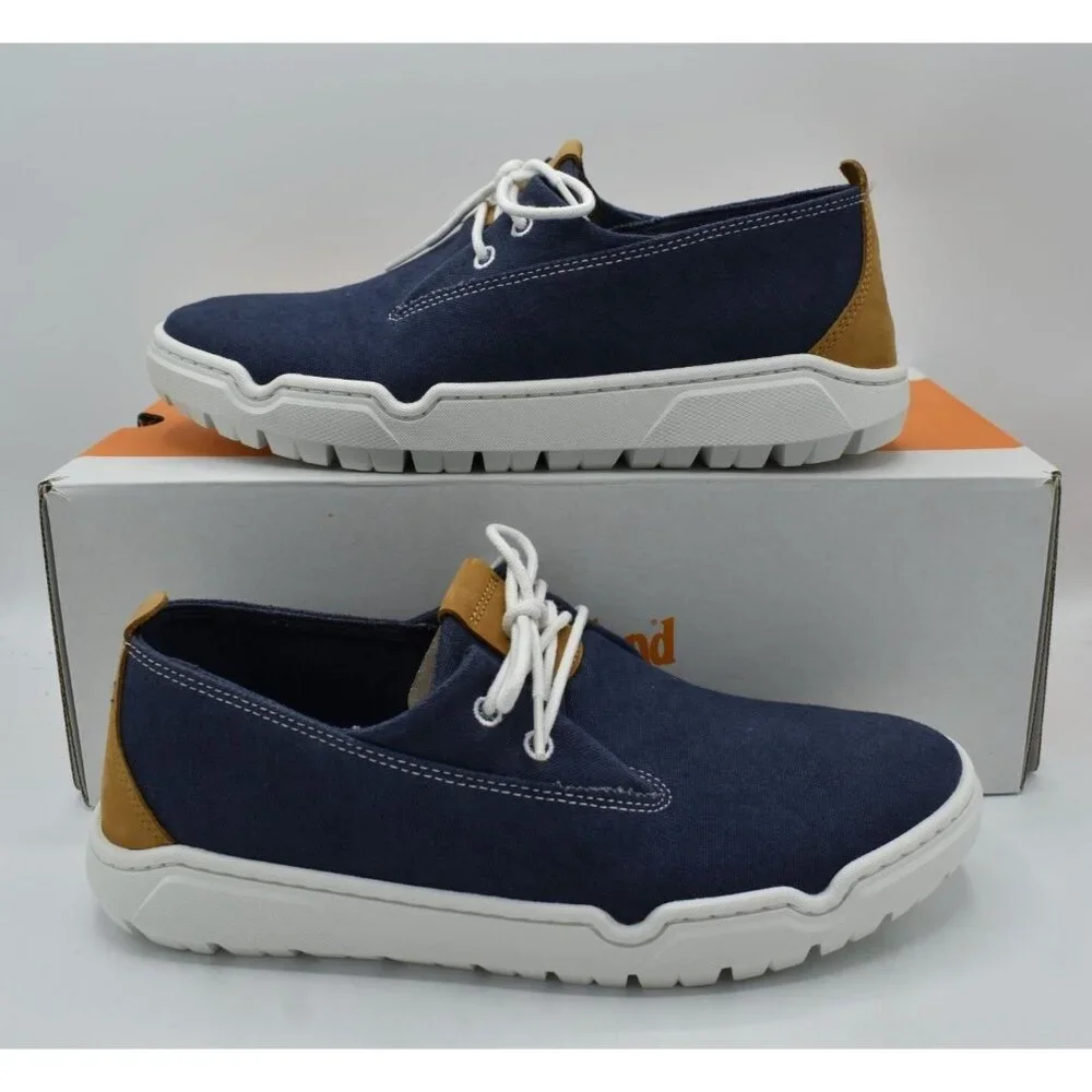 Timberland Mens Size 12 Timberloop Go Roam Dark Blue Canvas Low Sneakers‎